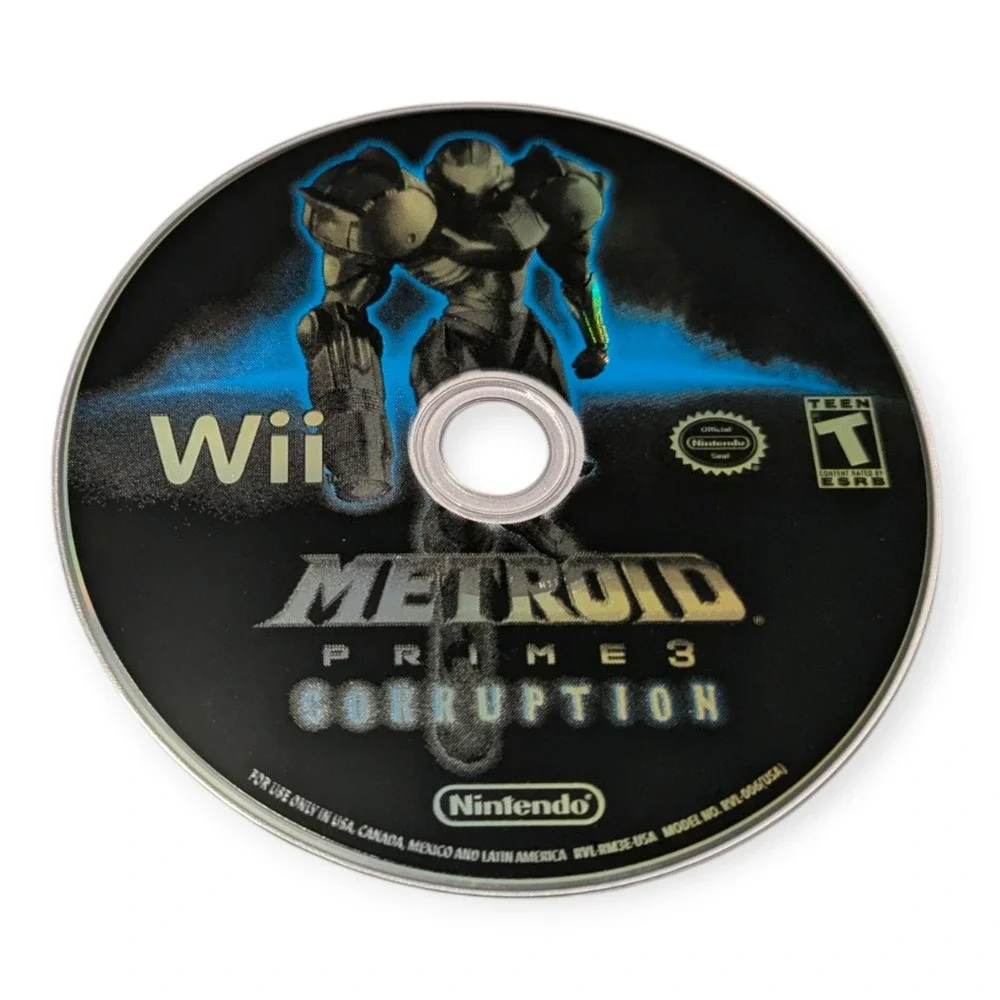 Metroid Prime 3 Corruption Nintendo Wii CIB Complete Samus Aran Action FPS 2007